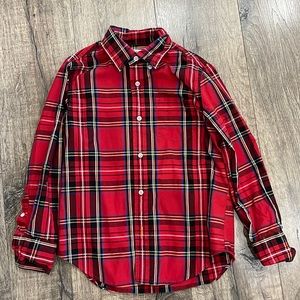 Crew cuts button down plaid shirt